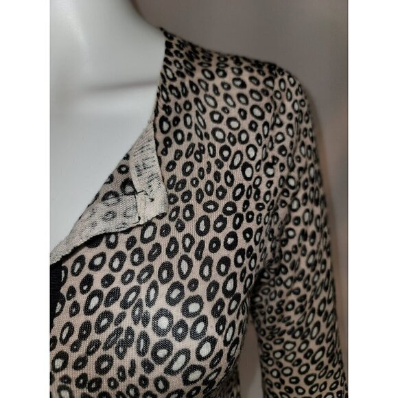 NWOT - Ann Taylor Loft brown and tan leopard print cardigan - size small - Picture 5 of 11